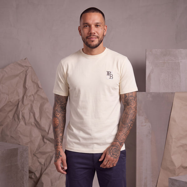 Camiseta 661108 Estampada Crema Para Hombre