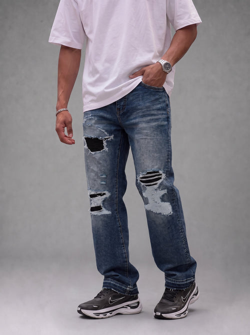 Jean PP PU069L Azul Para Hombre