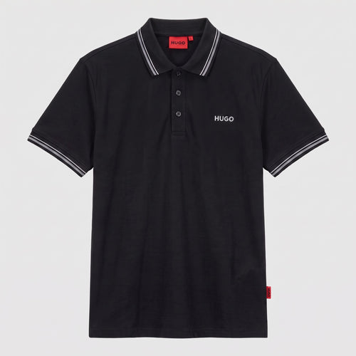 Camiseta 918021 Tipo Polo Negro para hombre