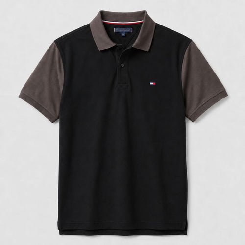 Camiseta 185047 Tipo Polo Negra Para Hombre