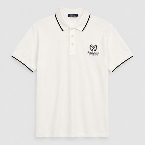 Camiseta 778142 Tipo Polo Crema para hombre