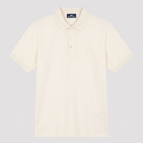 Camiseta 918054 Tipo Polo Crema para hombre