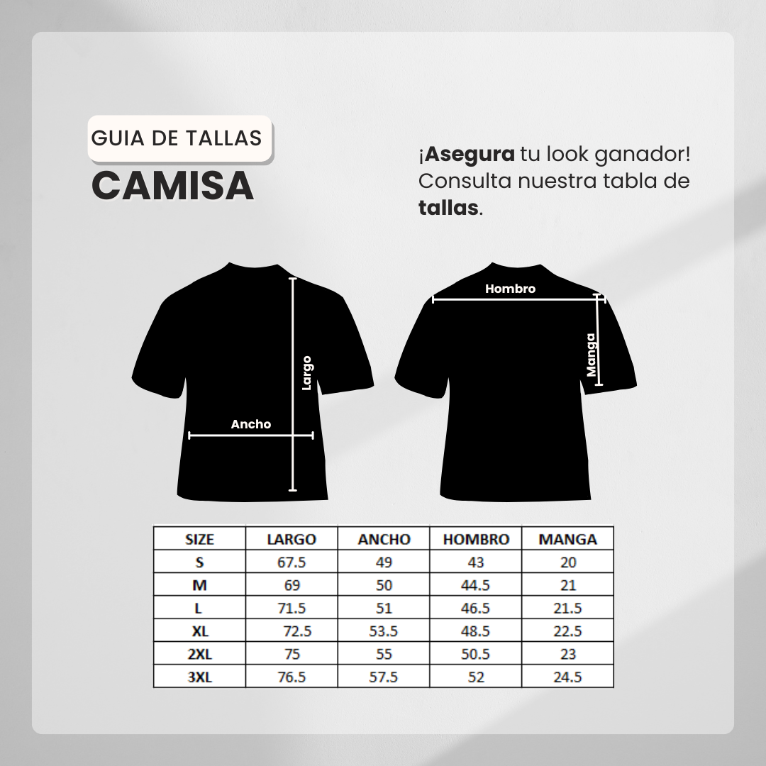 Guía de tallas Camiseta 786900 Básica Blanca Para Hombre