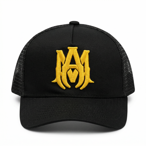 Gorra AMR Negra/Amarilla Ref. HAT06