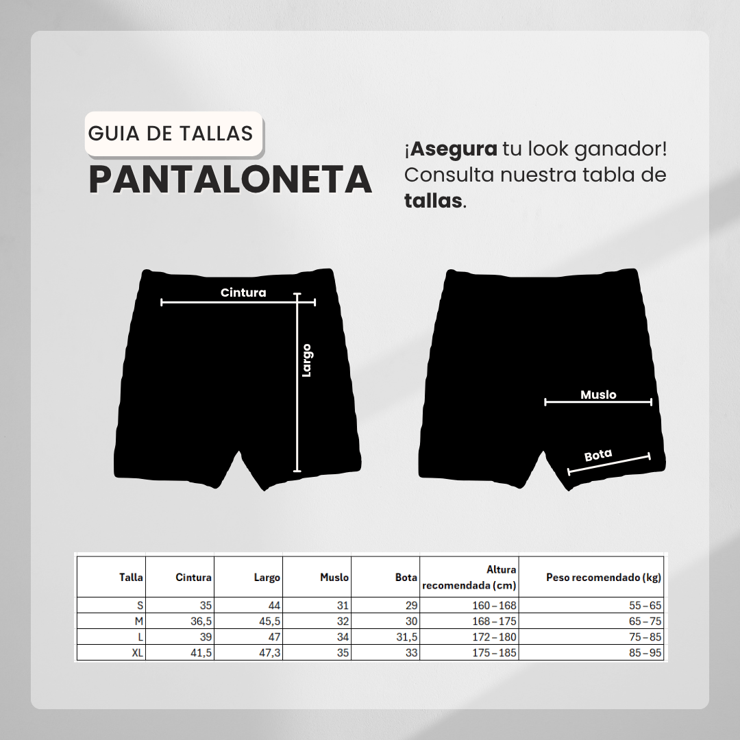 Guía de tallas Pantaloneta Deportiva Gris Para Hombre Ref. PAN40