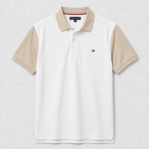 Camiseta 185047 Tipo Polo Crema Para Hombre