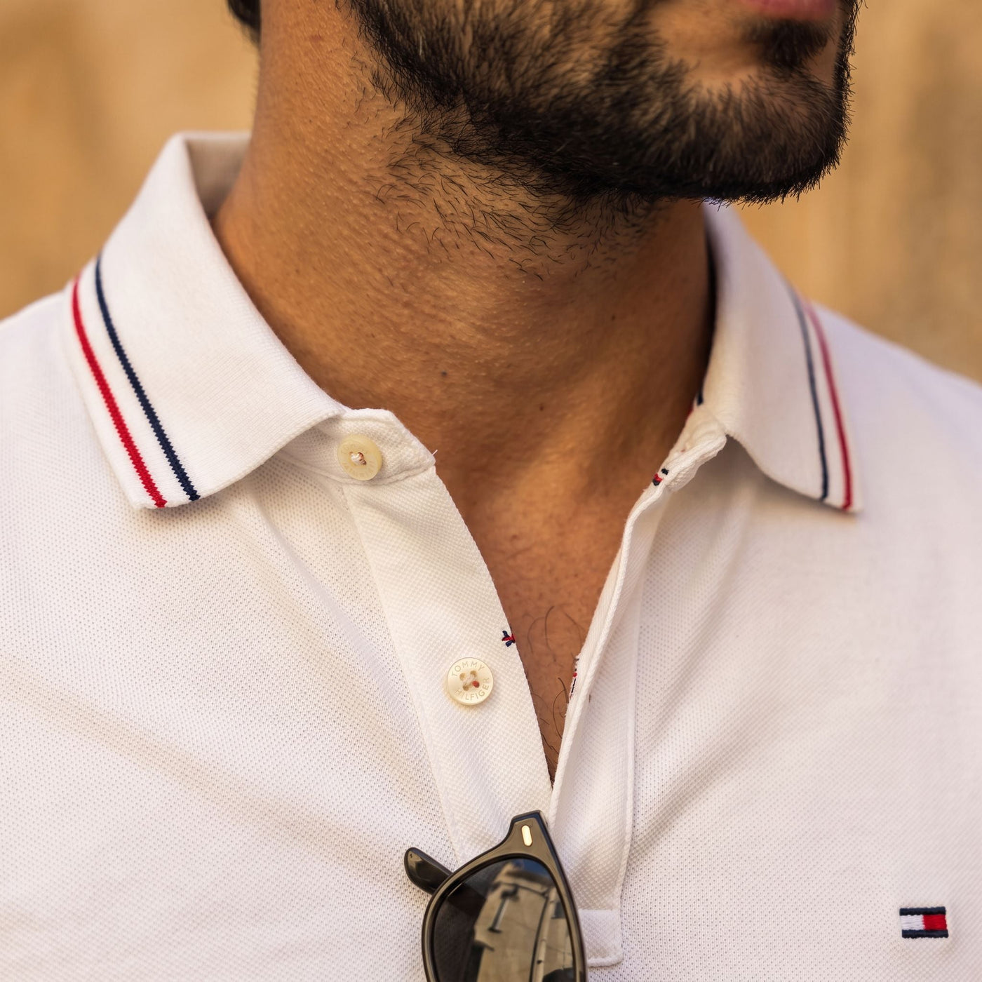 Camiseta 185049 Tipo Polo Blanco para hombre