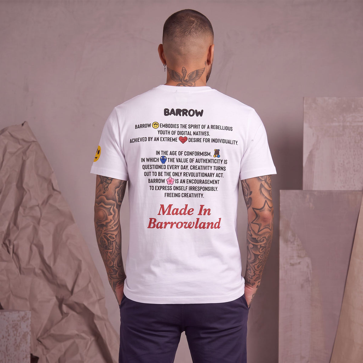 Camiseta 661131 Estampada Blanco para hombre