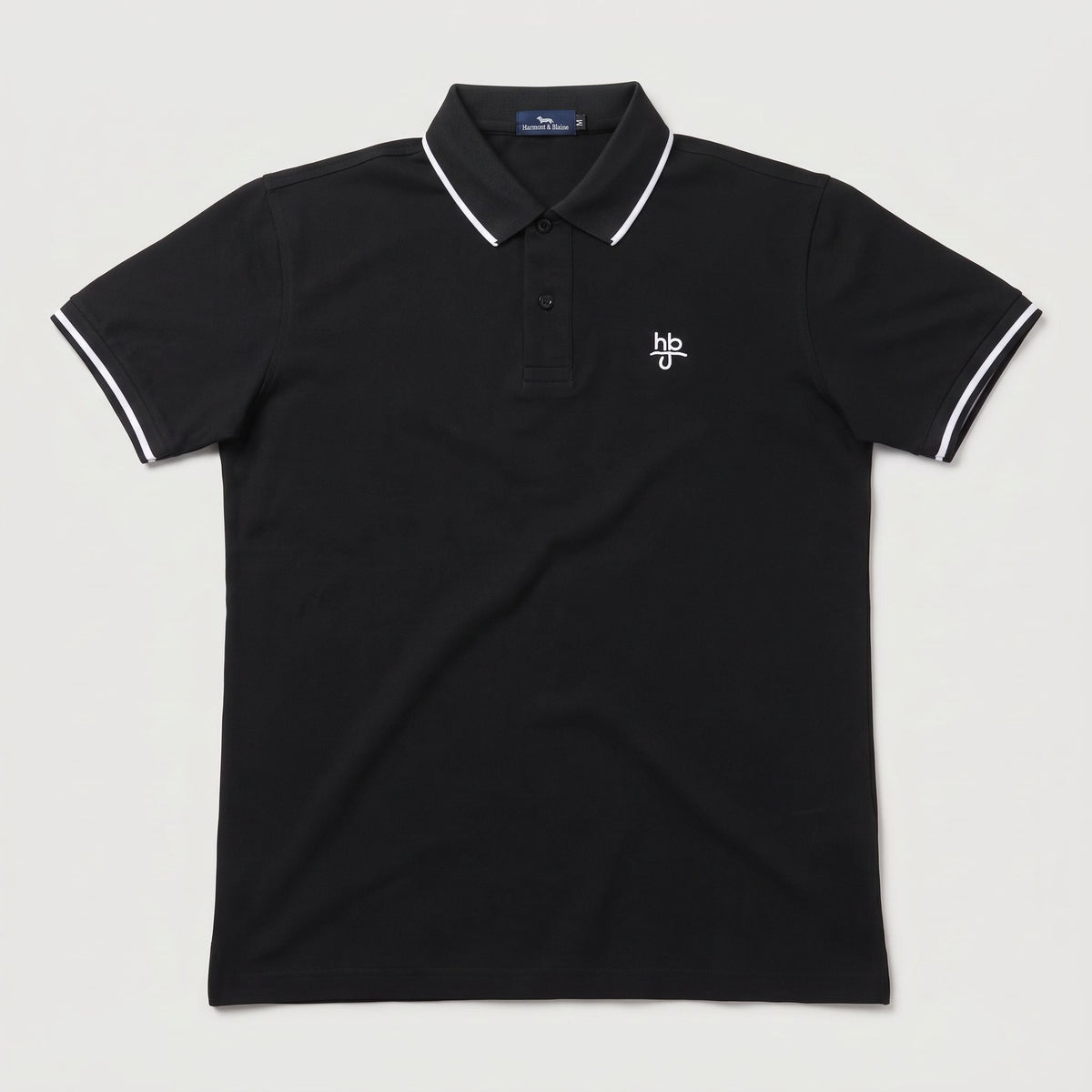 Camiseta 918053 Tipo Polo Negro para hombre