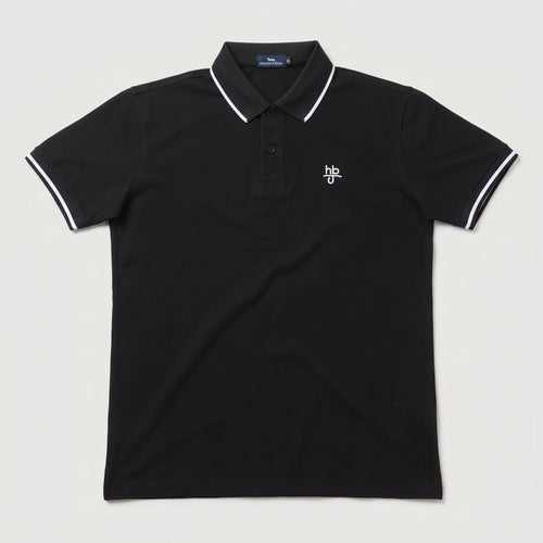 Camiseta 918053 Tipo Polo Negro para hombre