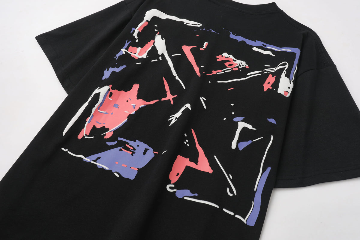 Camiseta 197020 Oversize Negra Para Hombre