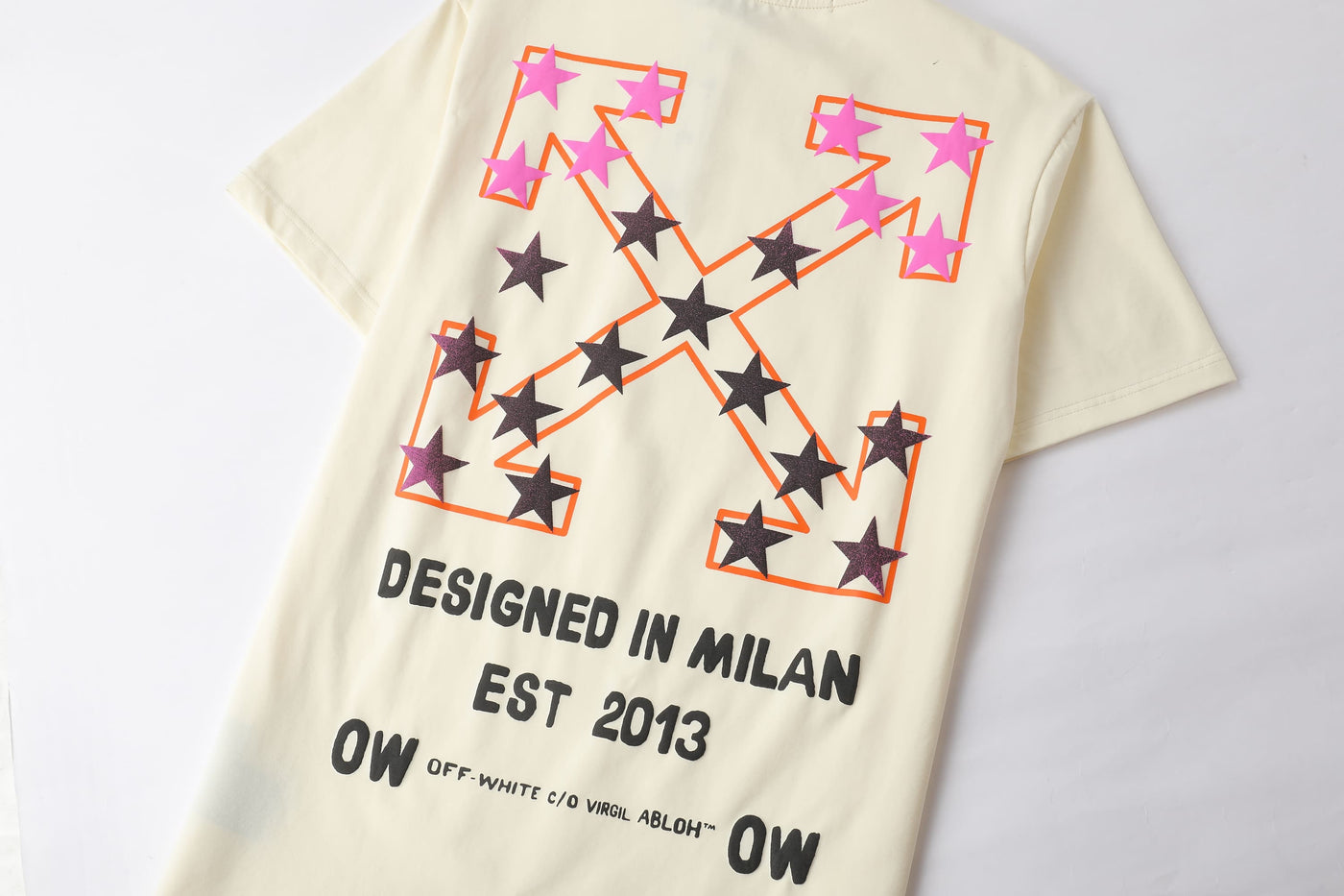 Camiseta estampada crema para hombre - imagen 6 - JDC Luxury Store