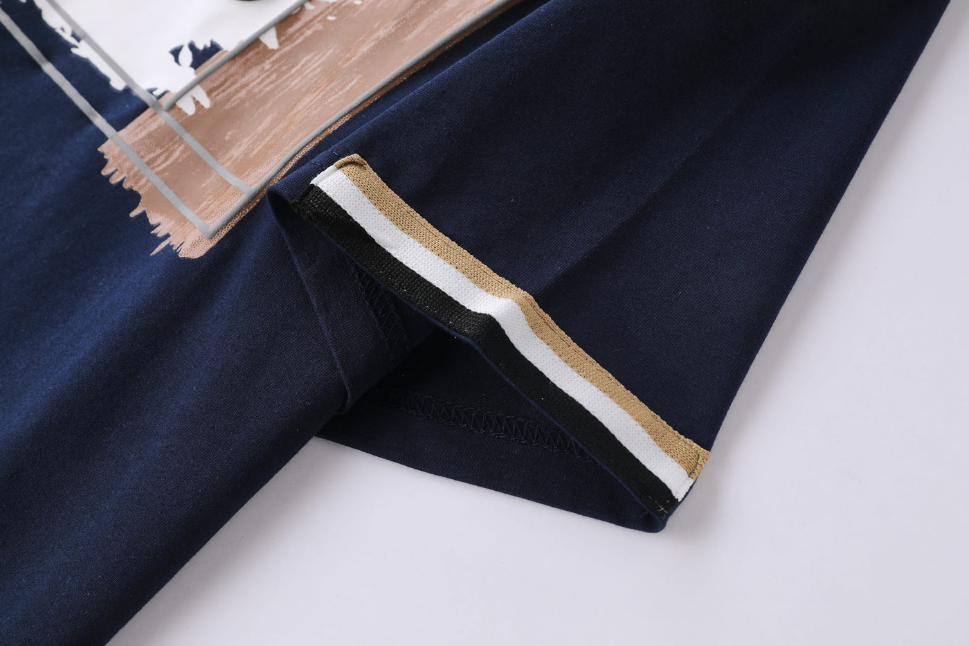 Camiseta 786653 Estampada Azul Oscuro Para Hombre