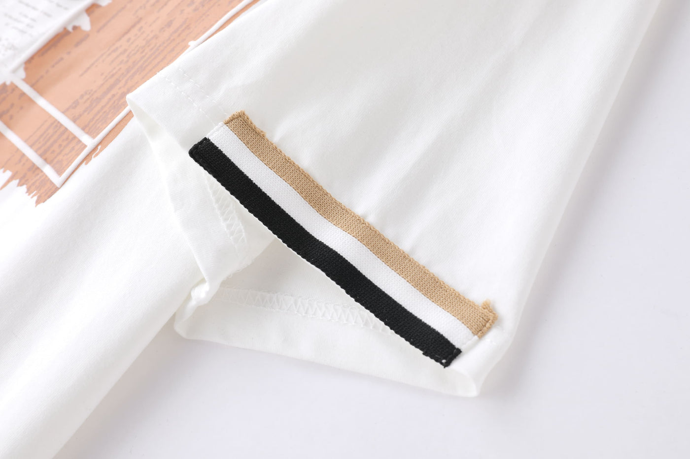 Camiseta 66012 Estampada Blanca Para Hombre
