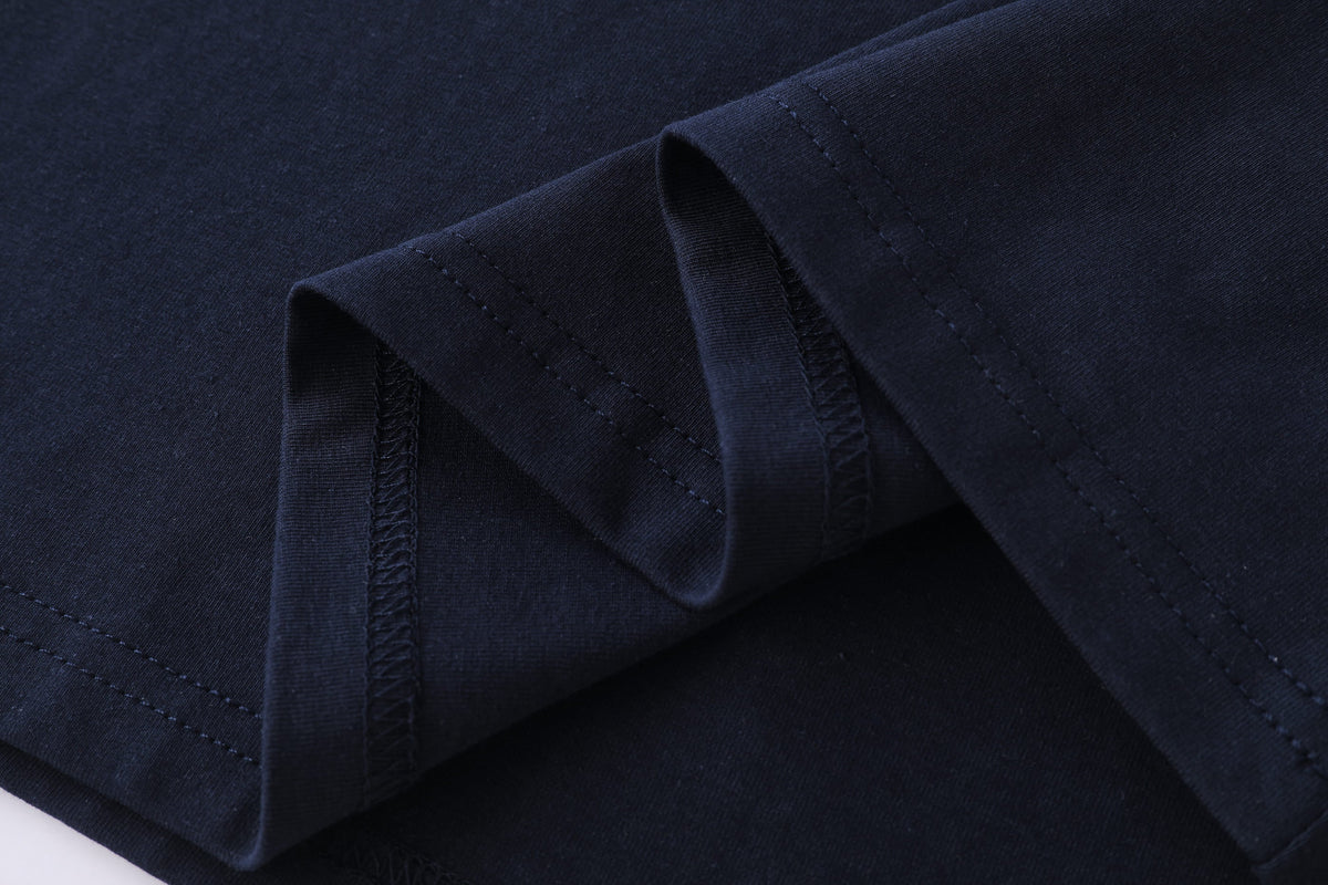 Camiseta estampada azul oscuro para hombre - imagen 7 - JDC Luxury Store