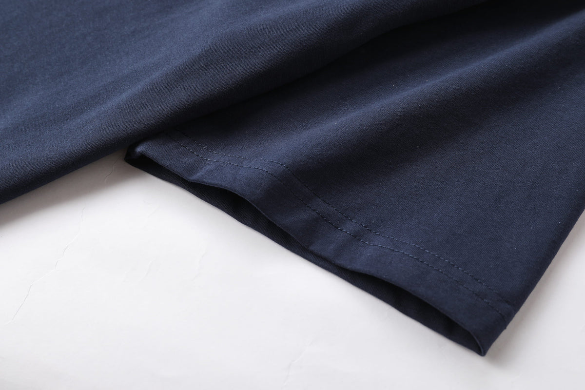 Camiseta estampada azul oscuro para hombre - imagen 6 - JDC Luxury Store