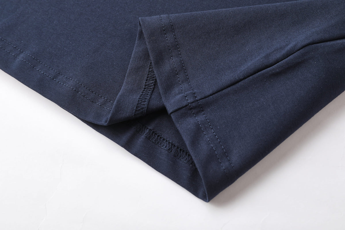 Camiseta estampada azul oscuro para hombre - imagen 7 - JDC Luxury Store