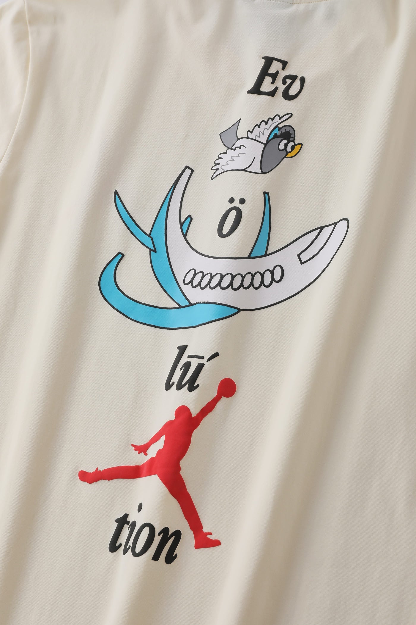 Camiseta estampada crema para hombre - imagen 7 - JDC Luxury Store