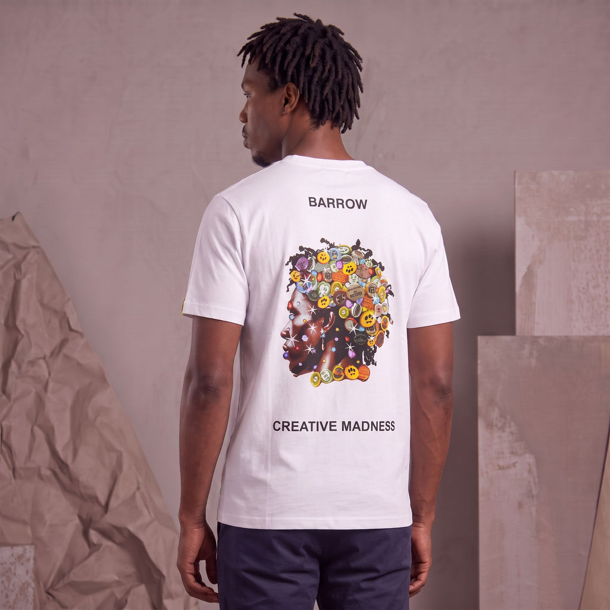 Camiseta 661106 Estampada Blanco para hombre