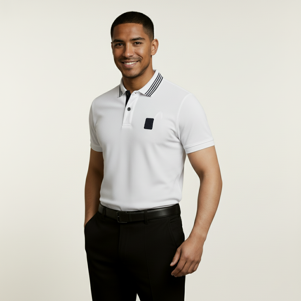 Polo blanca para hombre - imagen 2 - JDC Luxury Store