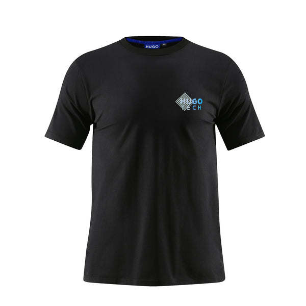 Camiseta 166009 Estampada Negra Para Hombre