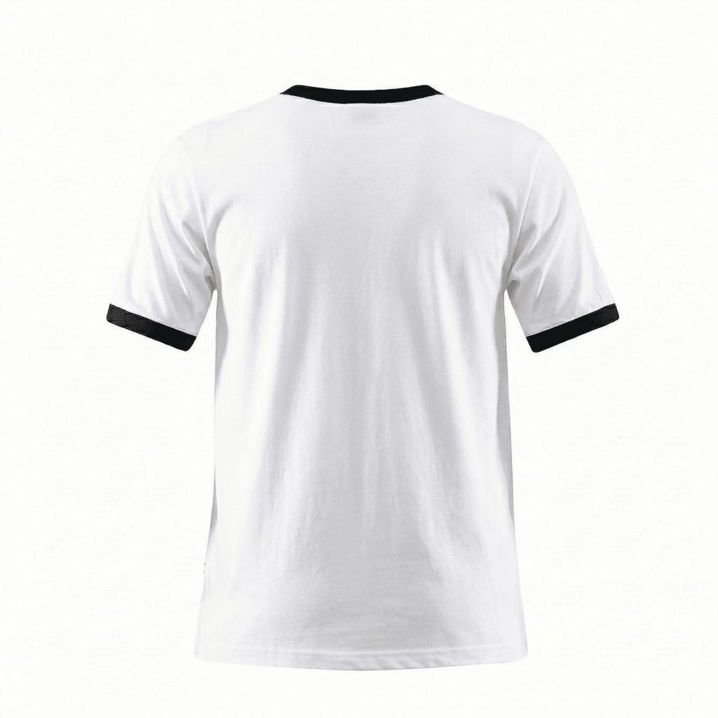 Camiseta básica blanca para hombre - vista trasera - JDC Luxury Store