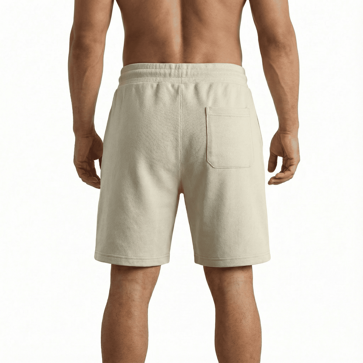 Bermuda crema para hombre - vista trasera - JDC Luxury Store