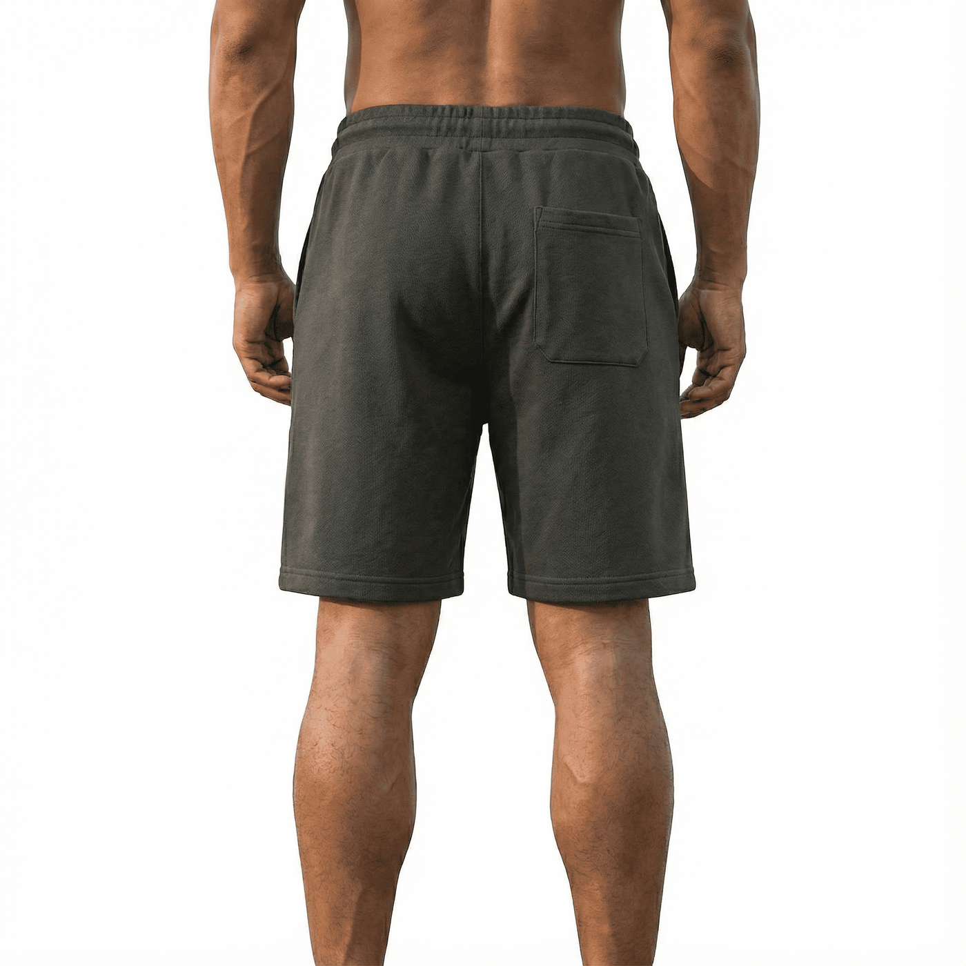 Bermuda negra para hombre - vista trasera - JDC Luxury Store