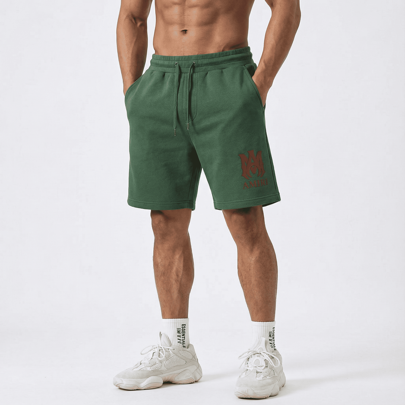 Bermuda verde para hombre - con modelo - JDC Luxury Store