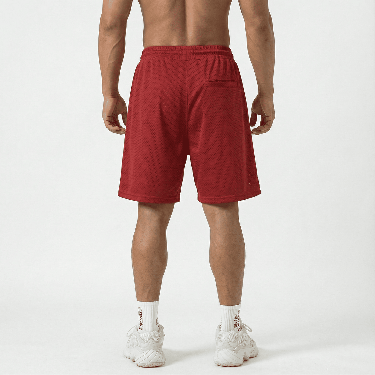 Bermuda roja para hombre - vista trasera - JDC Luxury Store