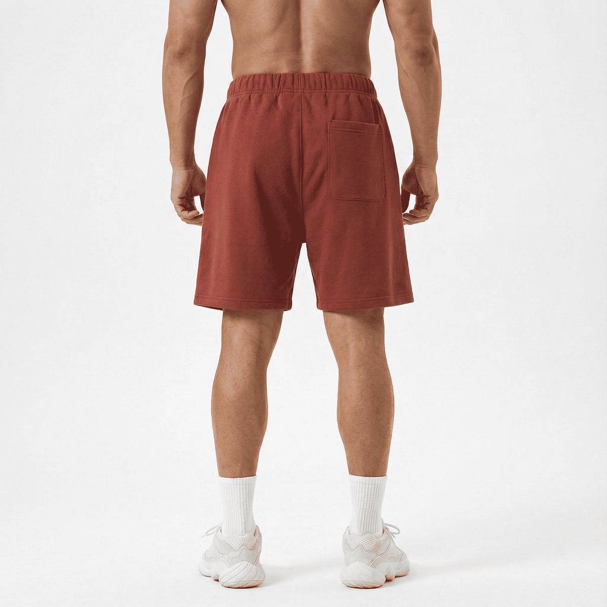 Bermuda naranja para hombre - vista trasera - JDC Luxury Store