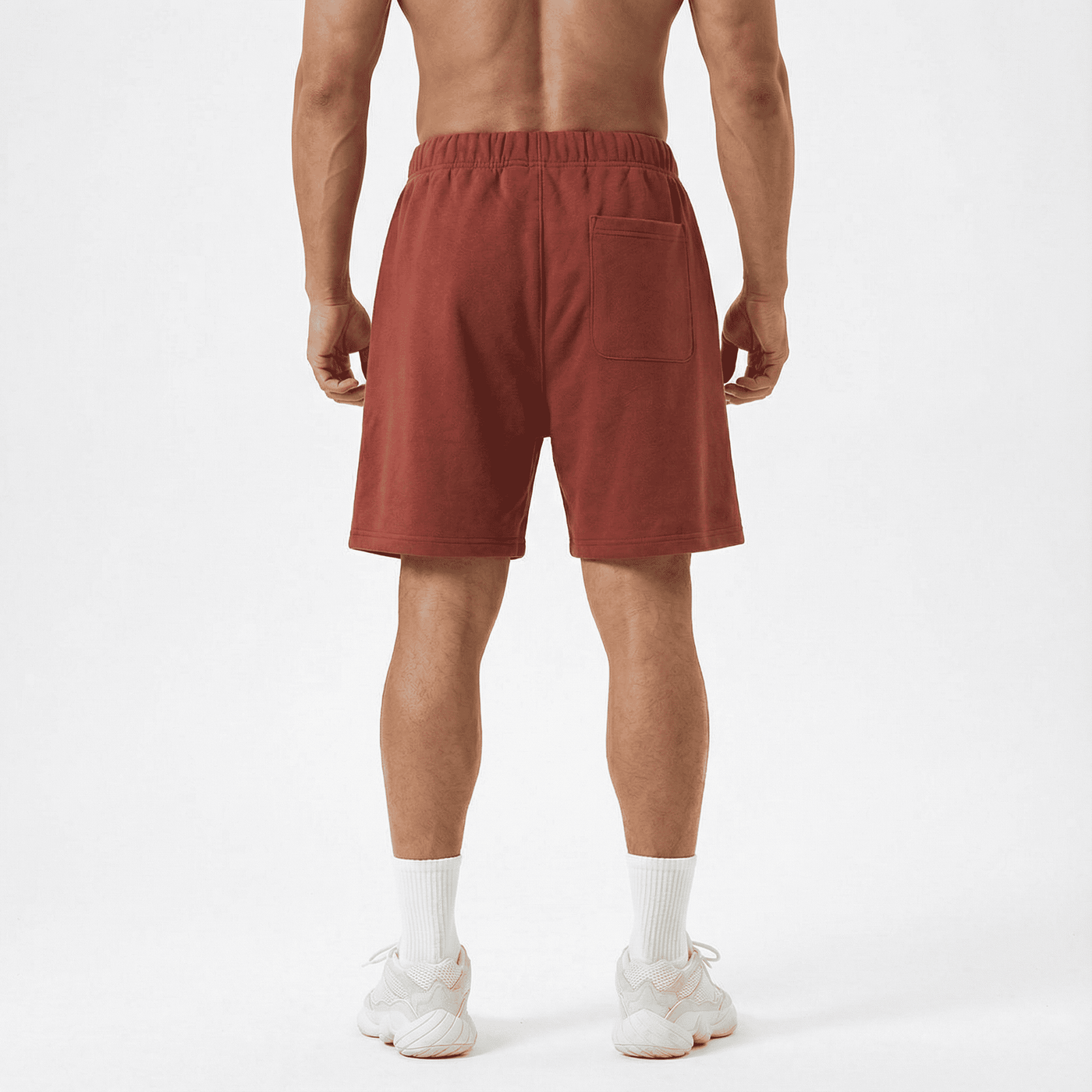 Bermuda naranja para hombre - vista trasera - JDC Luxury Store