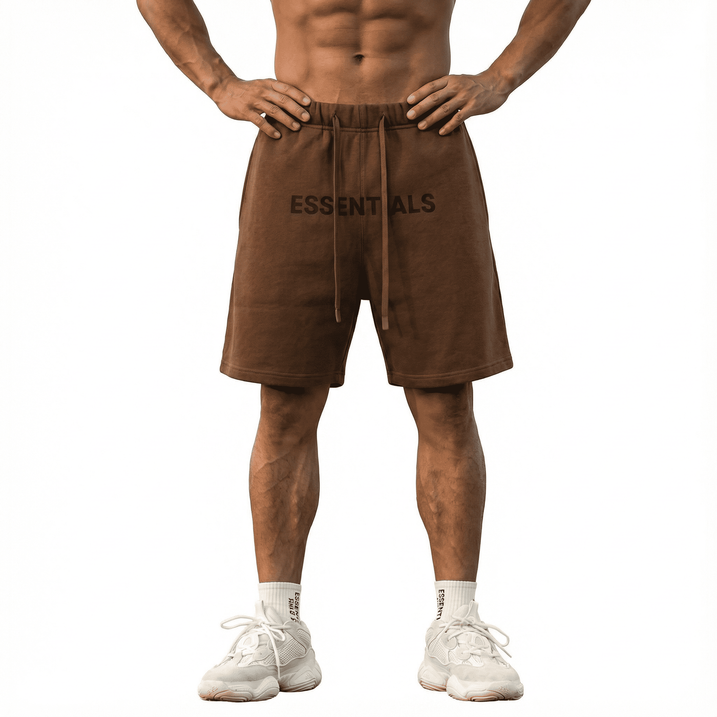 Bermuda café para hombre - con modelo - JDC Luxury Store
