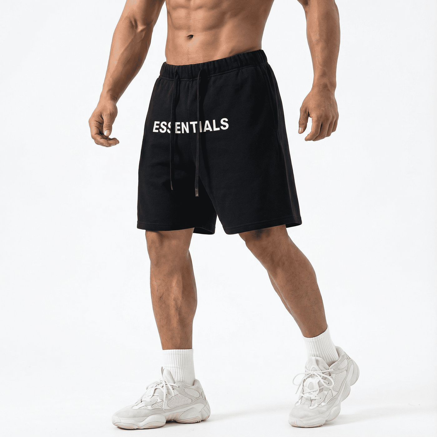 Bermuda 1818028 Negra De Algodón Para Hombre