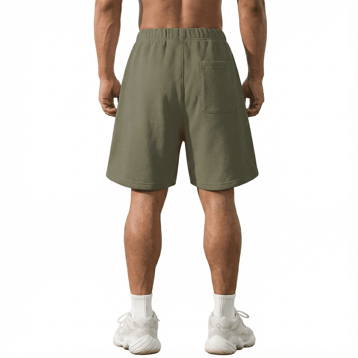 Bermuda verde para hombre - vista trasera - JDC Luxury Store