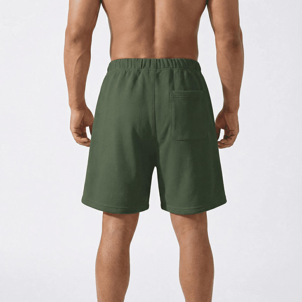 Bermuda verde para hombre - vista trasera - JDC Luxury Store