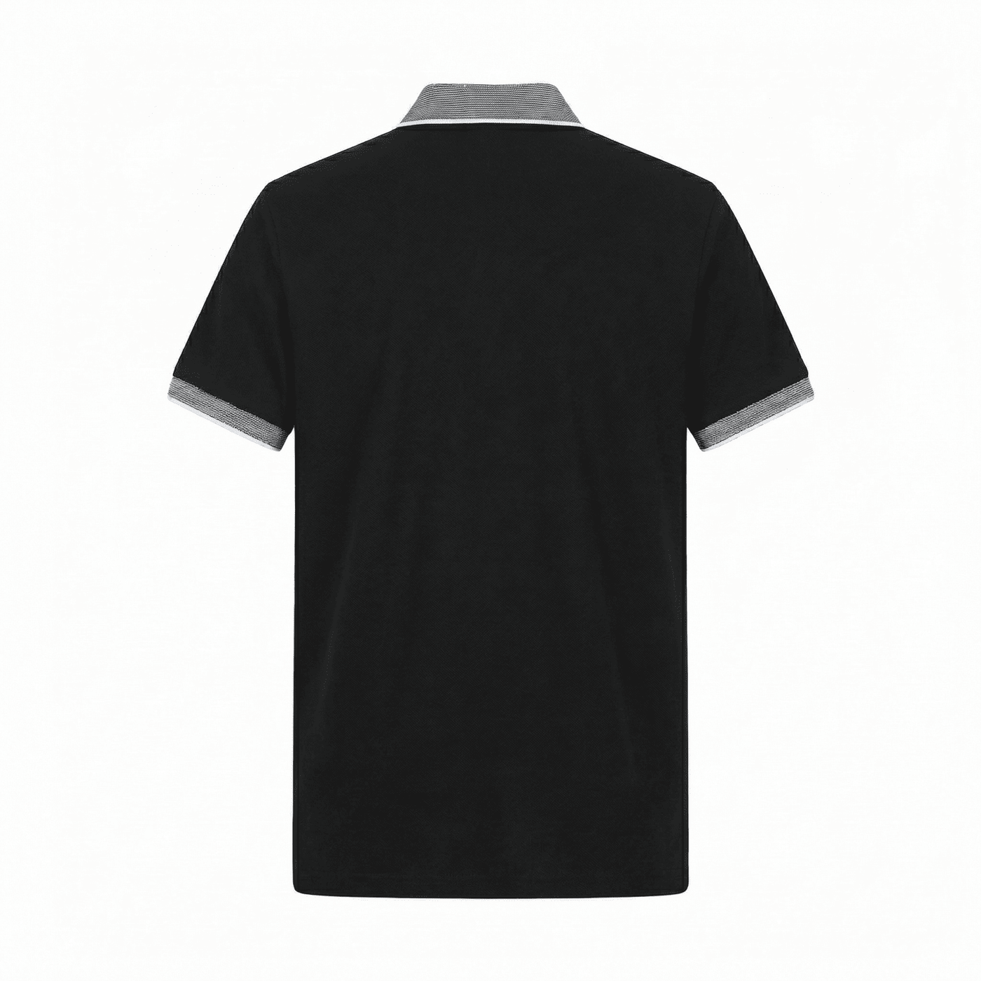 Polo negra para hombre - vista trasera - JDC Luxury Store