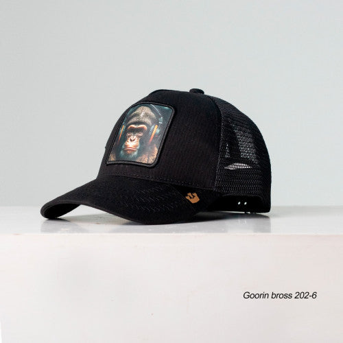 Gorra Negra Mono 202-6