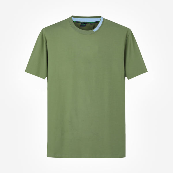 Camiseta 36023 Básica Verde Para Hombre