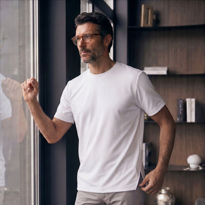 Camiseta 25D657-1 Blanco Para Hombre