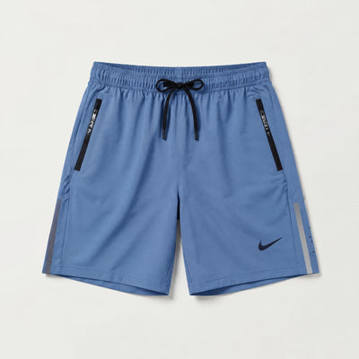 Pantaloneta Deportiva PAN07 Gris/Azul Para Hombre