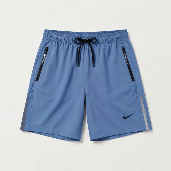 Pantaloneta Deportiva PAN07 Gris/Azul para hombre