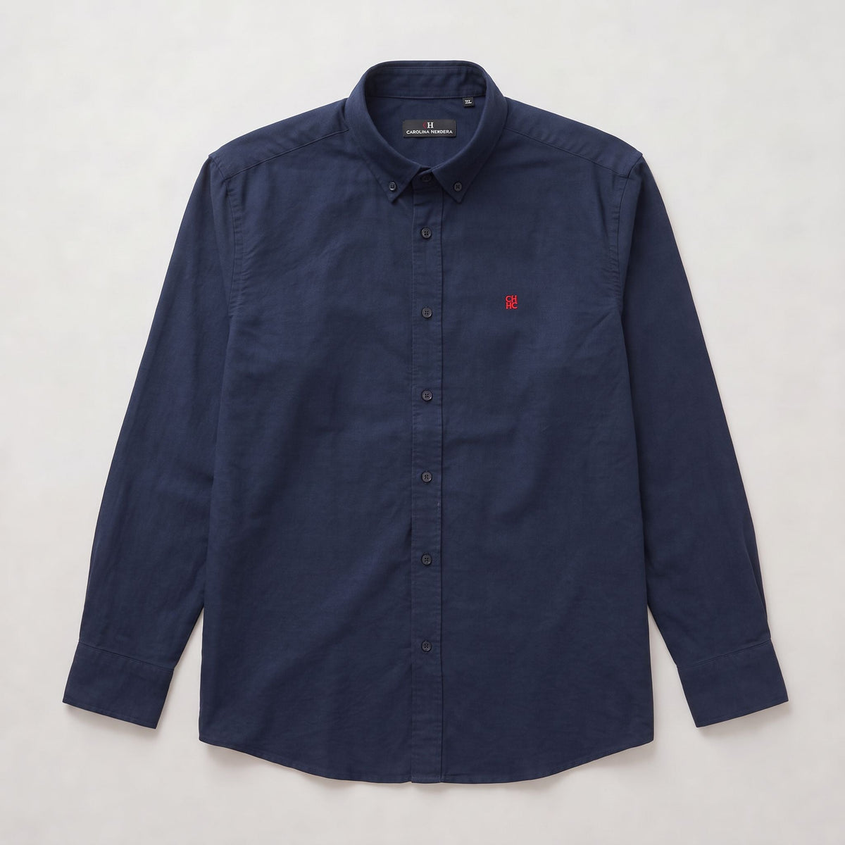 Camisa 50018 Manga larga Azul Oscuro para hombre