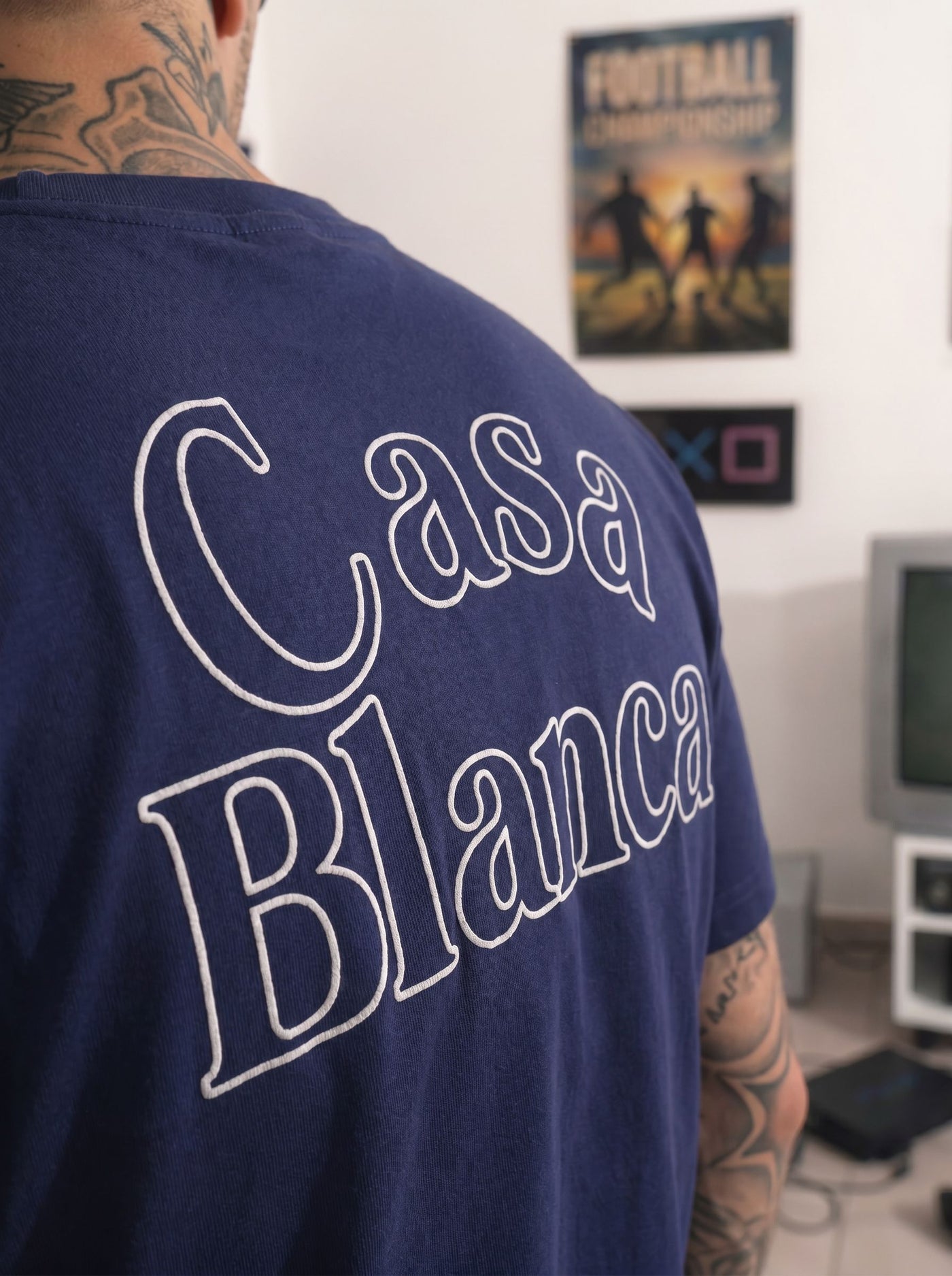 Camiseta 66786 Basica Azul Oscuro para hombre