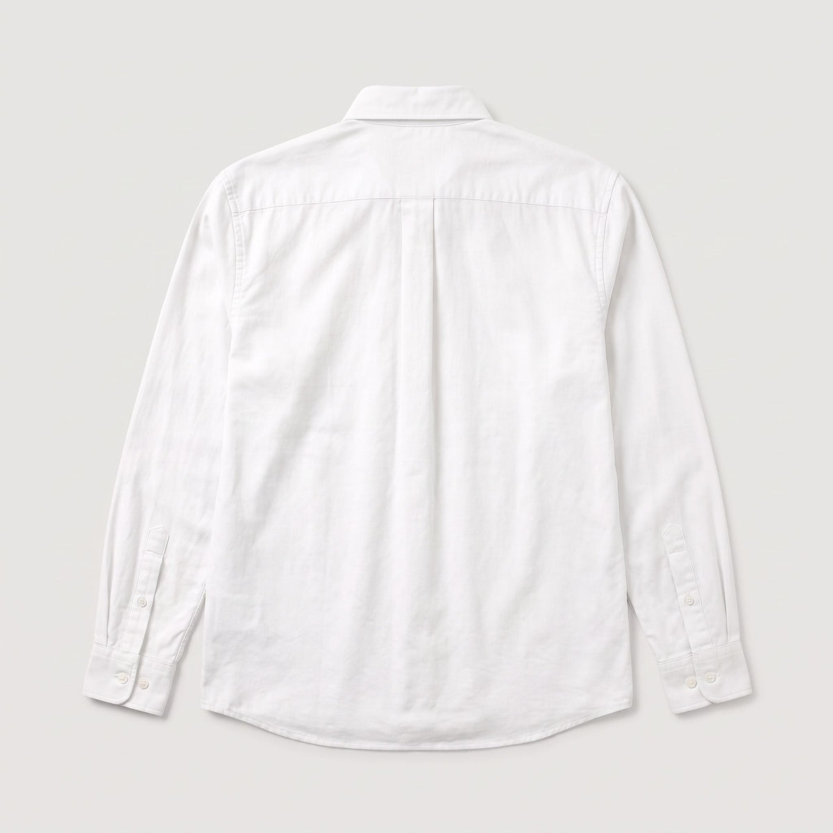 Camisa 50021 Manga larga Crema para hombre