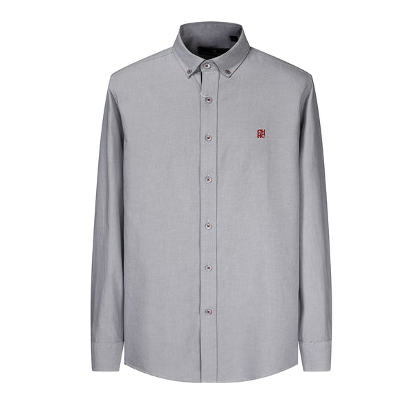 Camisa 50004 Gris Oscuro Manga Larga para Hombre