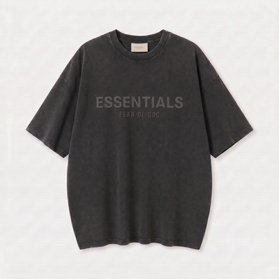 Camiseta 528001*1 Oversize Pickling Negra/Negra Para Hombre