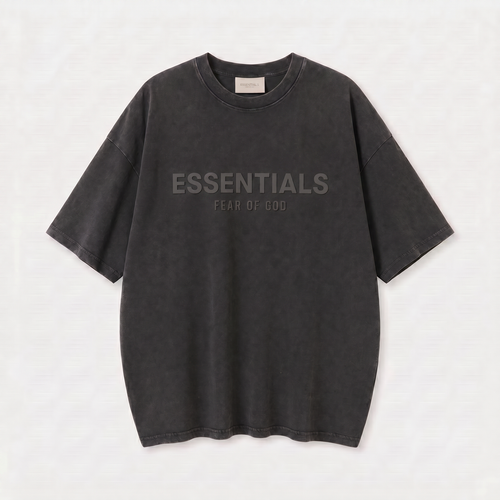 Camiseta 528001*1 Oversize Pickling Negra/Negra Para Hombre