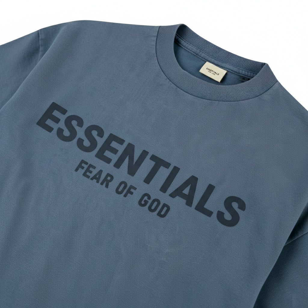 Camiseta 528001*1 Oversize Pickling Gris/Azul Para Hombre