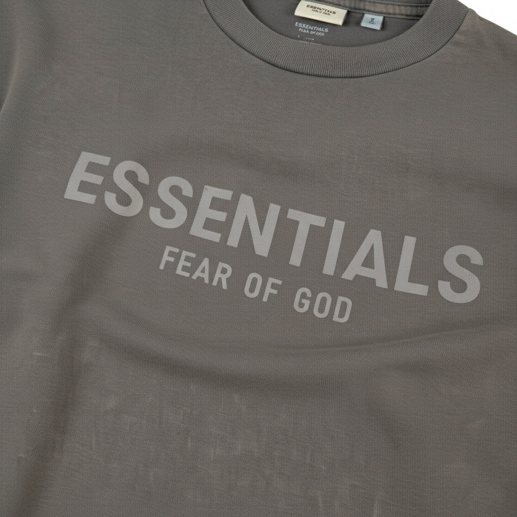 Camiseta oversize gris para hombre - detalle - JDC Luxury Store